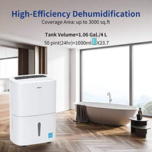 Load image into Gallery viewer, Shinco 3000 Sq.Ft Energy Star Dehumidifier for Medium to Large Rooms and Basements - Quiet Remove Moisture & Control Humidity