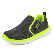 Load image into Gallery viewer, DREAM PAIRS Boys Athletic Sports Sneakers Slip on Tennis Running Shoes Grey Neon Size 13 Little Kid Luca