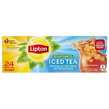 Load image into Gallery viewer, Lipton Family Black Iced Tea Bags Unsweetened Decaffeinated 24 ct