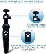 Load image into Gallery viewer, Fugetek Portable 48" Selfie Stick & Tripod, All in One, Lightweight Aluminum, FaceTime, Video Teaching, Bluetooth Remote Compatible with iPhone 11/Xs MAX/XR/XS/X/8/8 Plus/7/7 Plus/6s,Galaxy S10/S9/S9