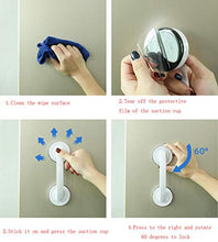 Load image into Gallery viewer, Large Glass Door and Window Handles, Bathroom Sliding Doors, cupboards, wardrobes, Suction Cups, Non-Marking Handles, Non-Perforated Absorption Handles (White)