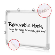 Load image into Gallery viewer, Magnetic Dry Erase Board, 16 x 12 Inch Wall Mounted White Board, Portable Double-Sided Small Whiteboard for School, Home & Office
