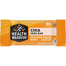 Load image into Gallery viewer, Health Warrior Chia Bars, Chocolate Peanut Butter, .88 Oz Bars, 15 Count Package
