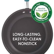 Load image into Gallery viewer, Rachael Ray Cucina Hard Anodized Nonstick Grill/Deep Square Griddle Pan, 11 Inch, Gray with Blue Handles