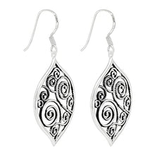 Load image into Gallery viewer, Filigree Earrings for Women Silver, Sterling Silver Earrings for Women, Plain Silver Earrings for Women