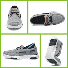 Load image into Gallery viewer, Mens Orthopedic Boat Shoes,Best Arch Support Shoes for Plantar Fasciitis,Comfortable Walking Fashion Sneakers for High Arch Fit, Pain, Comfort,Orthotics Casual Slip On Deck Loafers for Flat Foot,Comfy