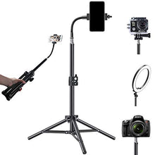 Load image into Gallery viewer, Tripod for iPhone Phone, Pixel 20 inch Phone Video Stand Cell Phone Tripod for Video Recording, Vlogging/Streaming/Photography, Smartphone Tripod Stand, Sturdy and Lightweight Stand