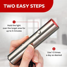 Load image into Gallery viewer, Exerscribe Red Light Therapy for Face and Body Use - RedTonic Handheld LED Infrared Light Device with 630nm, 660nm & 850nm Wavelengths