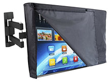 Load image into Gallery viewer, Lish Premium Waterproof Outdoor TV Cover 52 to 55 inches with Front Flap, Thick Fabric, Weatherproof Outdoor TV Enclosure for Outside Tv