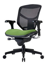 Load image into Gallery viewer, WorkPro Quantum 9000 Ergonomic Mesh/Fabric Mid-Back Manager's Chair, Lime/Black