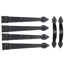 Load image into Gallery viewer, Household Essentials Hinge IT Premium Carriage House Handle & Hinge 6 pc. Black Garage Door Magnet