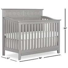Load image into Gallery viewer, Sweetpea Baby Fairview 4-in-1 Convertible Crib in Silver Grey Pearl, Greenguard Gold Certified