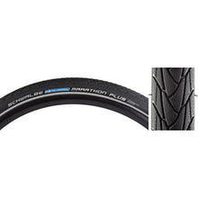 Load image into Gallery viewer, SCHWALBE Marathon Plus Wire Endurance Clincher Smart Guard 67TPI 55-95PSI Tire, Black, 26" x 2/3