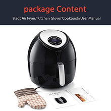 Load image into Gallery viewer, Ultrean 8.5 Quart Air Fryer, Electric Hot Air Fryers XL Oven Oilless Cooker with 7 Presets, LCD Digital Touch Screen and Nonstick Detachable Basket, UL Certified, Cook Book, 1-Year Warranty, 1700W (Black)