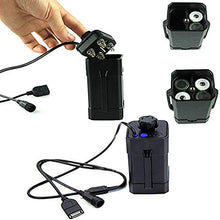 Load image into Gallery viewer, 8.4V 18650 Battery Pack Box, high-end Waterproof Battery Box with USB/DC Cable Dual Interface, can Charge Bicycle Lights