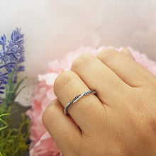 Load image into Gallery viewer, Dazzlingrock Collection 0.25 Carat (ctw) 10K Round Black & White Diamond Wedding Band 1/4 CT, White Gold, Size 7