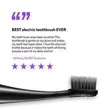 Load image into Gallery viewer, BURST Electric Toothbrush with Charcoal Sonic Toothbrush Head, Black