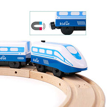Load image into Gallery viewer, ZONXIE Magnetic Battery Operated Action Train Powerful Engine Bullet Train Toys Car for Toddlers Compatible with Thomas Brio Tracks