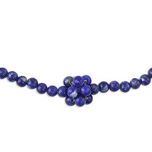 Load image into Gallery viewer, NOVICA Lapis Lazuli .950 Sterling Silver Beaded Necklace, 16.25" 'Blue Grapes'