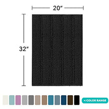 Load image into Gallery viewer, Turquoize Chenille Bath Rugs Shaggy Bathroom Rugs Non Slip Bath Mat for Bathroom 24 x 36 Dove Bath Rug for Bathroom Extra Soft and Absorbent Area Rug, 24"x 36", Turquoise Blue