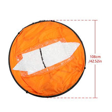 Load image into Gallery viewer, VGEBY1 Wind Sail, PVC Foldable Board Wind Sail Wind Paddle with Transparent Window for Kayak Canoes Inflatables Boats (Orange)