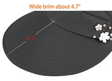 Load image into Gallery viewer, HINDAWI Sun Hats for Women Sun Hat Wide Brim UV Protection Summer Beach Foldable Visor Beige