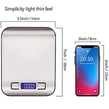 Load image into Gallery viewer, Qisebin Food Kitchen Scale, Black