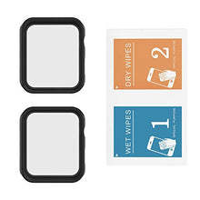 Load image into Gallery viewer, Misxi 2 Pack Hard PC Case with Tempered Glass Screen Protector Compatible with Apple Watch Series 6 SE Series 5 Series 4 44mm, Black
