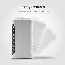 Load image into Gallery viewer, Pro Breeze Space Heater – 1500W Electric Heater with 3 Operating Modes and Adjustable Thermostat - Room Heater for Bedroom, Home, Office and Under Desk - White