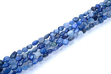 Load image into Gallery viewer, 1 Strand Top Quality Natural Kyanite Blue Crystals Gemstone 6-8mm Free Form Oval Pebbly Stone Beads 15 inch for Jewelry Craft Making GZ11-38