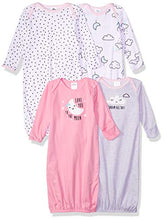 Load image into Gallery viewer, Gerber baby boys 4-pack Nightgown, Clouds, 0-6 Months US