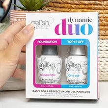 Load image into Gallery viewer, Gelish dynamic duo soak off gel nail polish foundation base and top sealer,0.5 Fl Oz