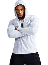 Load image into Gallery viewer, Neleus Men's 3 Pack Dry Fit Running Shirt Long Sleeve Workout Athletic Shirts with Hoods,5071 Dark Grey,Light Grey,Slate Grey,US 2XL,EU 3XL