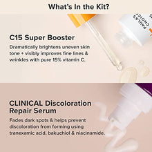 Load image into Gallery viewer, Paula's Choice CLINICAL Discoloration Repair Serum with Tranexamic Acid & BOOST C15 Booster, Concentrated 15% Vitamin C Serum, Duo for Stubborn Dark Spots, Fragrance-free & Paraben-Free, Set of 2