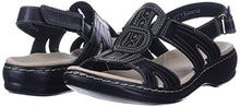 Load image into Gallery viewer, Clarks Women's Leisa Vine Platform, Black Leather, 7 Medium US