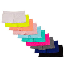 Load image into Gallery viewer, Alyce Intimates Pack of 10 Seamless Girls Boyshort, Solids & Prints