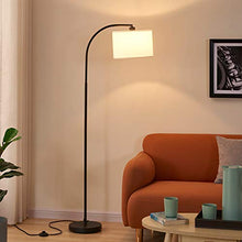 Load image into Gallery viewer, Arc Floor Lamp, LED Floor Lamp with Shade, Ambimall Adjustable Standing Lamp Modern Design, Mid Century Modern Floor Lamp for Living Room, Bedroom, Dining Room, Study Room and Office(Without Bulb)