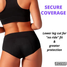 Load image into Gallery viewer, Bambody Absorbent Panty: Period Panties/Maternity & Postpartum Underwear (LARGE, 3 PACK (BLACK))
