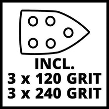 Load image into Gallery viewer, Einhell Power X-Change TE-OS 18/1 Li 6pcs of Abrasive Paper, Tool Only (Battery + Charger Not Included)