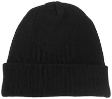 Load image into Gallery viewer, HAUTZADO Knit Beanie Hat with Brim Chunky Winter Skully Cap with Visor Black