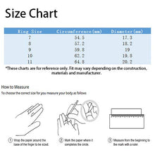 Load image into Gallery viewer, TOPGRILLZ 5 Row 10mm Gold Plated Bling Iced Out CZ Royal Simulated Diamond Eternity Wedding Engagement Band Ring for Men Hip Hop (White Gold, 10)