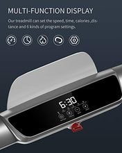 Load image into Gallery viewer, WEKEEP Folding Portable Treadmill Manual Compact Walking Running Machine Workout Electric Desk Treadmills for Small Spaces Treadmills with LED Display for Home Office Gym Use