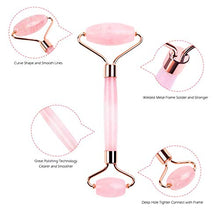 Load image into Gallery viewer, Deciniee Jade Roller and Gua Sha Tools Set - Anti Aging Rose Quartz Roller Massager - 100% Real Natural Jade Roller for Face, Eye, Neck - Beauty Jade Facial Roller for Slimming & Firming