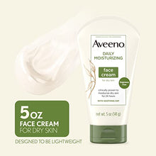 Load image into Gallery viewer, Aveeno Daily Moisturizing Fragrance-Free Face & Neck Cream, Oat Facial Moisturizer for Dry Skin, 5 oz, & Aveeno Daily Moisturizing Body Lotion with Soothing Oat, 2.5 oz, Two Pack