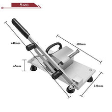 Load image into Gallery viewer, BAOSHISHAN Manual Frozen Meat Slicer Food Slicing Machine Stainless Steel Meat Cutter Beef Mutton Roll Bacon Cheese Vegetable for Home Use ZB-208C