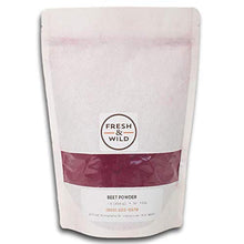 Load image into Gallery viewer, Fresh & Wild Raw Plant Based Beet Powder - All Natural Food Coloring, Vegan Friendly, Mild & Sweet Superfood for Baking, Cooking, Smoothies, and More, 1 lb.