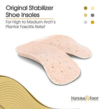 Load image into Gallery viewer, Natural Foot Orthotics Original Stabilizer for Medium to High Arches – Arch Support Shoe Insoles/Inserts for Plantar Fasciitis Relief | Good for Feet, Legs, Back, Heel & Joint Pain | Made in USA