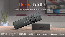Load image into Gallery viewer, Fire TV Stick Lite with Alexa Voice Remote Lite (no TV controls), HD streaming device