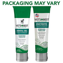 Load image into Gallery viewer, Vet’s Best Dog Toothbrush and Enzymatic Toothpaste Set | Teeth Cleaning and Fresh Breath Kit with Dental Care Guide | Vet Formulated
