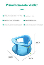 Load image into Gallery viewer, Non-Slip Baby Bath Seat, Infants Bath Chair for Bathtub Baby Shower Stool Chairs for Tub Sitting Up, Surround Bathroom Chair Seats for Baby 6-18 Months (Light Blue)
